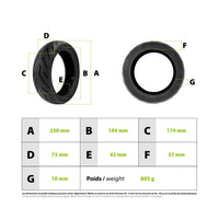 10.5x2.75 Reinforced Tubeless Road Tire - vue 3