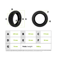 10.5x2.75 tubeless Off-Road tire with anti-puncture gel - vue 3