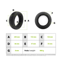Solid Tire Dualtron Mini Pop Togo Soft Rubber - vue 3