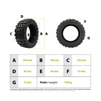 Pneu 90/65-6.5 offroad CST - vue 3