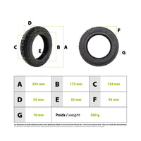 Pneu tubeless 10x2 - 6.1 Urbanglide 100 Evo 100 Shark - vue 3