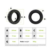 10x2.75-6.5 Speedway 5 Dt3 Urbanglide E-Cross semi off-road tubeless tire - vue 3