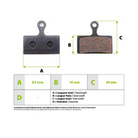 Plaquettes de frein Shimano Semi-Metallique G03S - vue 4
