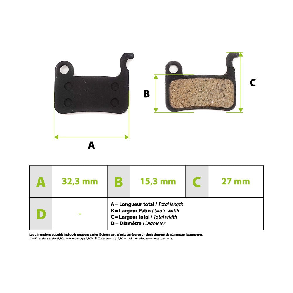 Brake Pads Xtech Zoom Xiaomi Mi3 - vue 4