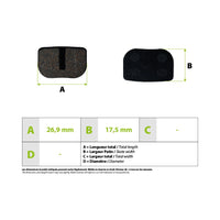 Plaquettes de freins Eroad - vue 3