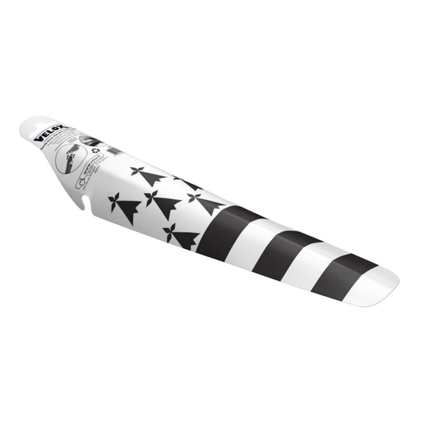 Garde Boue Route-VTT Clipsable AR Velox Colori Bretagne Noir-Blanc Clipsable Sous La Selle (Vendu A L Unite)