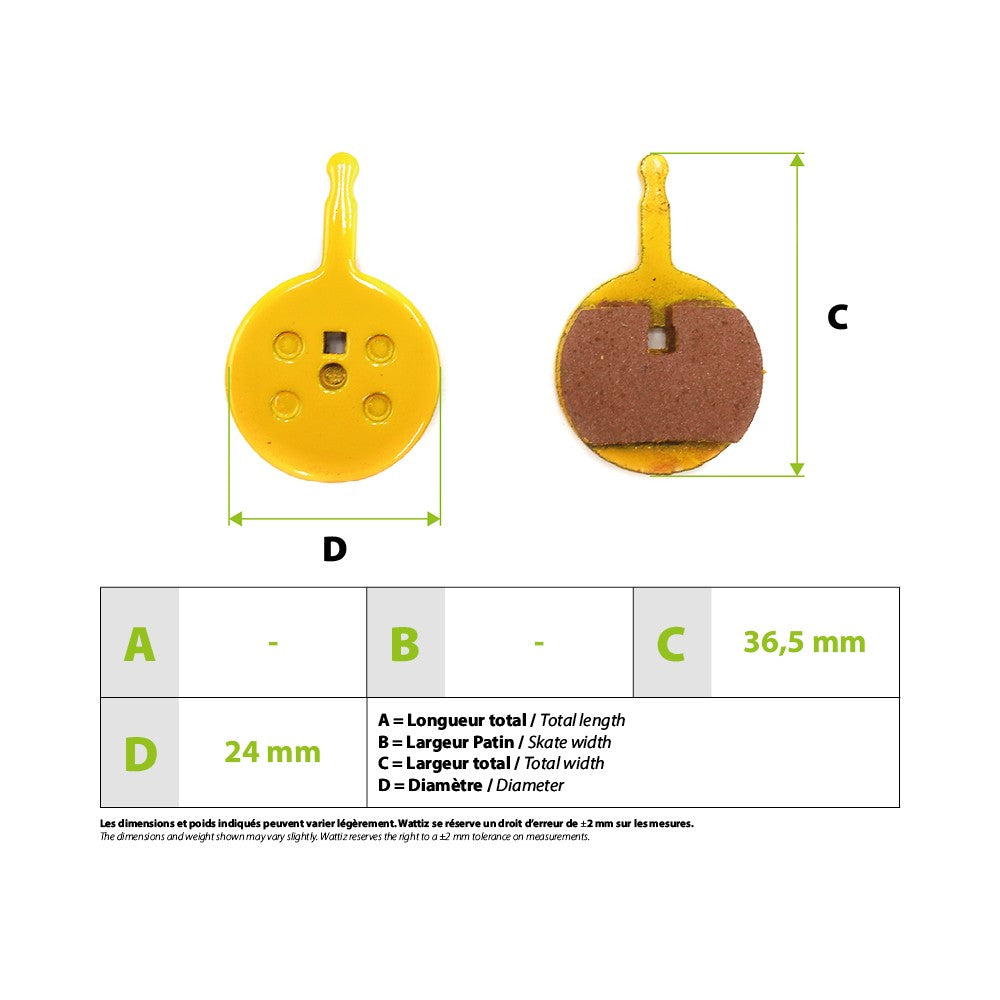 Plaquettes de freins métalliques SpeedTrott RS800/1600 02B - vue 3