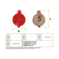 Brake pads Xiaomi Mi4 Niu Kqi2 Kqi3 - vue 3
