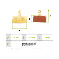 Plaquettes de frein metalliques Shimano G03S - vue 4