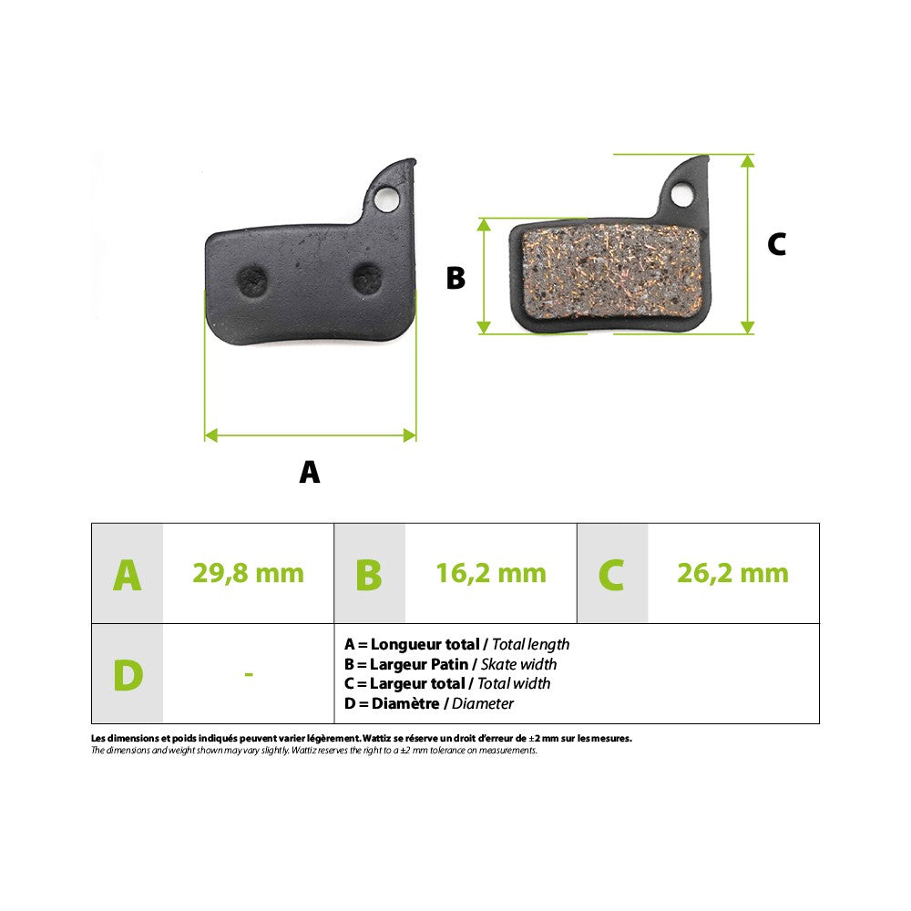 Plaquettes de frein SRAM SR10000 - vue 4