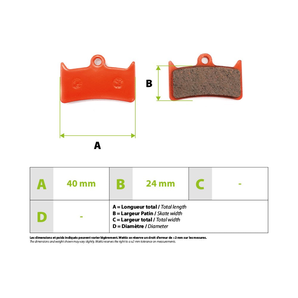 Plaquettes de freins Hope Tech4 V4 ceramique - vue 4