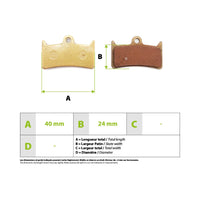 Plaquettes de frein Hope Tech4 V4 metalliques - vue 4