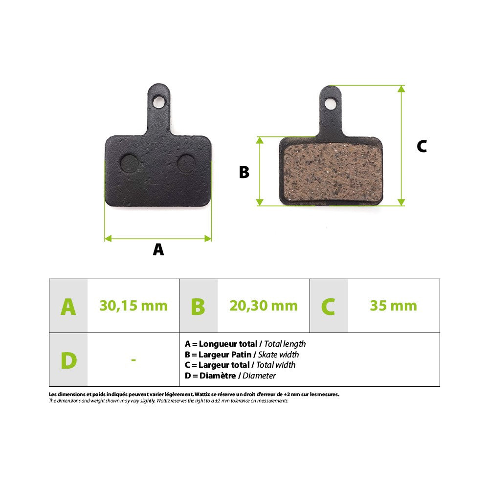Plaquettes de frein Zoom Semi-Metallique - vue 4