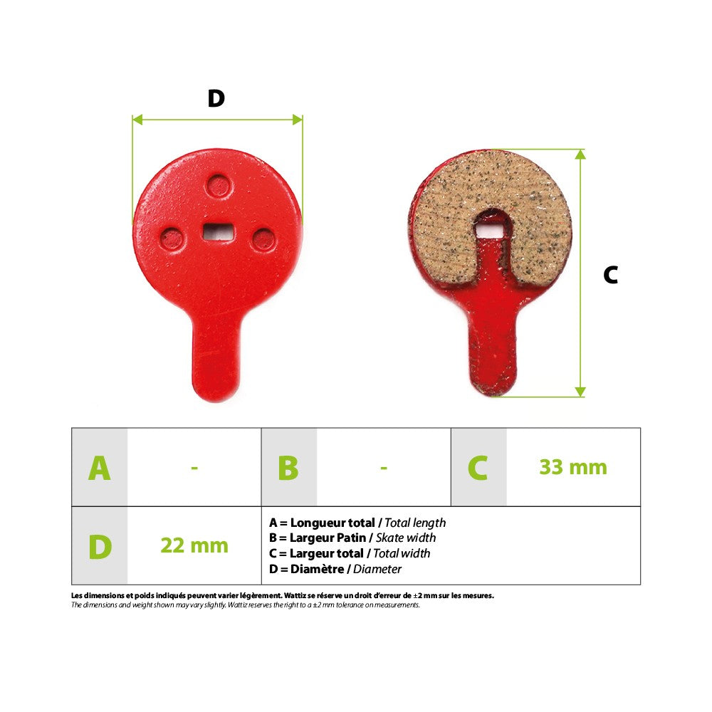 Brake pads Dualtron Togo Ltd Kukirin G2Pro /G2 Max Hitway H5 Urbanglide AllRoad - vue 3