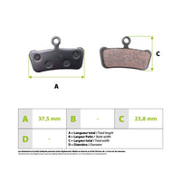 Plaquettes de frein Sram Avid E7 E9 - vue 4