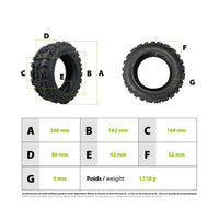 Pneu 90/65-6.5 Off road tubeless - vue 3