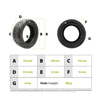 Pneu tubeless 90/55-6 - vue 3