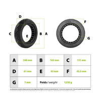 Pneu plein 10x2.50 Kuickwheel - vue 3