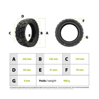 80/50-6.5 tubeless tire Dualtron Victor 2025 (10x3-6.5) - vue 3