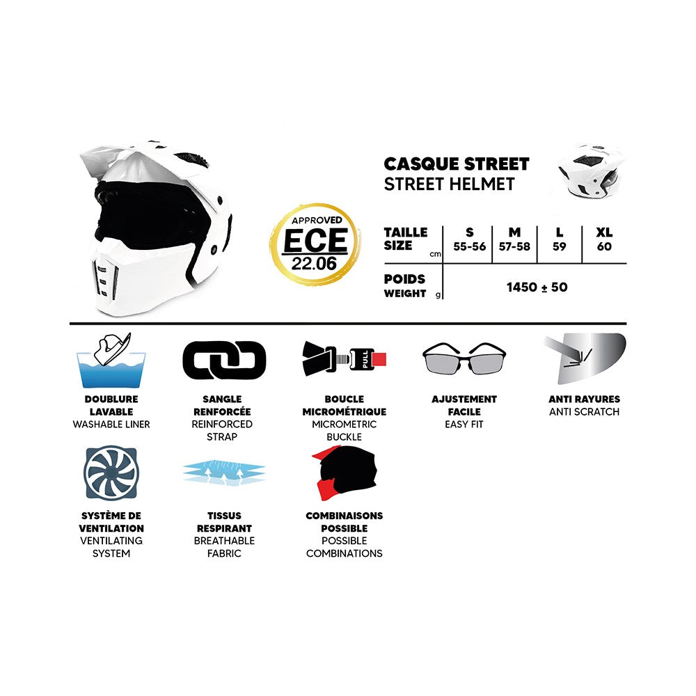 Street Trooper helmet (sizes S to XL) - vue 4