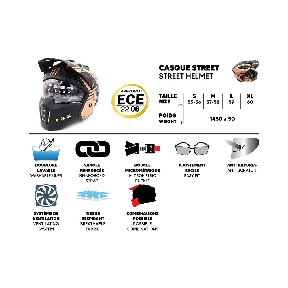 Maverick Street Helmet (sizes S to XL) - vue 4