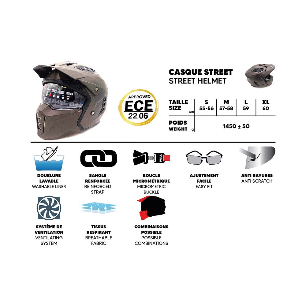 Street Soldier helmet (sizes S to XL) - vue 4