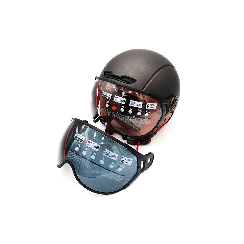 Matte Graphite Grey JET Helmet (sizes XS to XXL) - vue 2