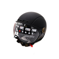 Matte black JET helmet (sizes XS to XXL) - vue 1