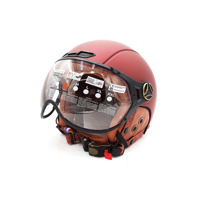 Matte burgundy JET helmet (sizes XS to XXL)
