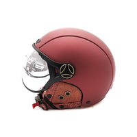 Matte burgundy JET helmet (sizes XS to XXL) - vue 5