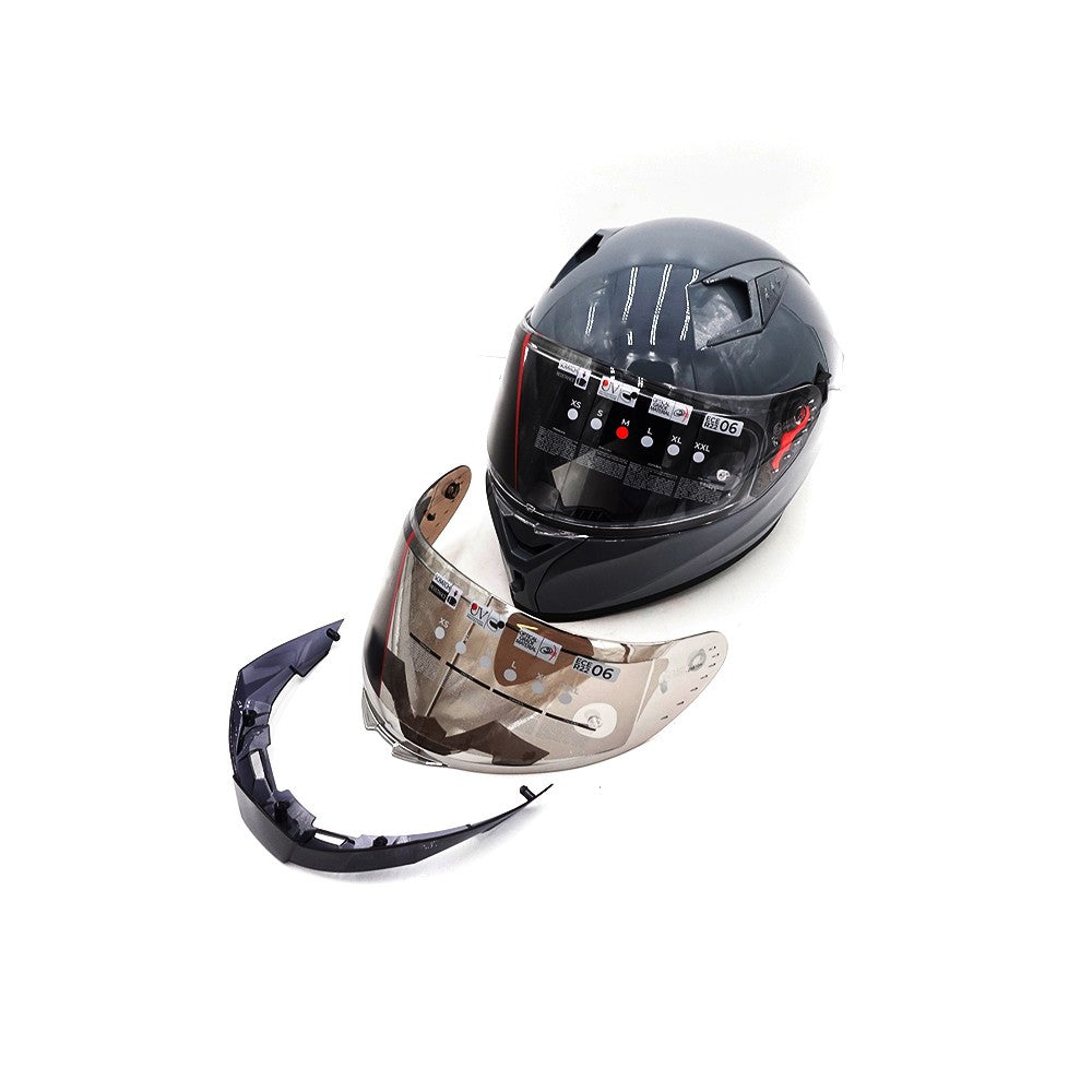 Full face helmet in grey (sizes S to XL) - vue 9