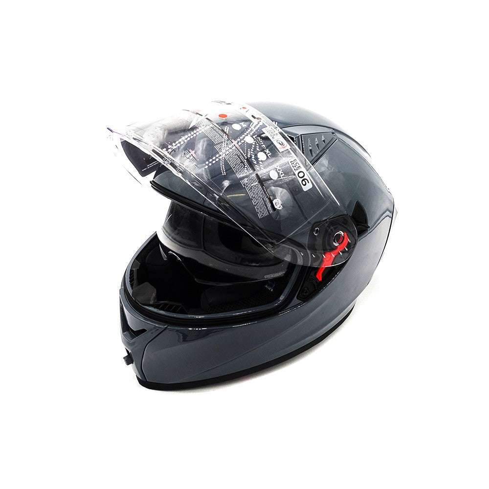 Full face helmet in grey (sizes S to XL) - vue 5