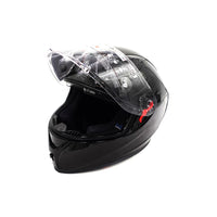 Full-face black helmet (sizes S to XL) - vue 2