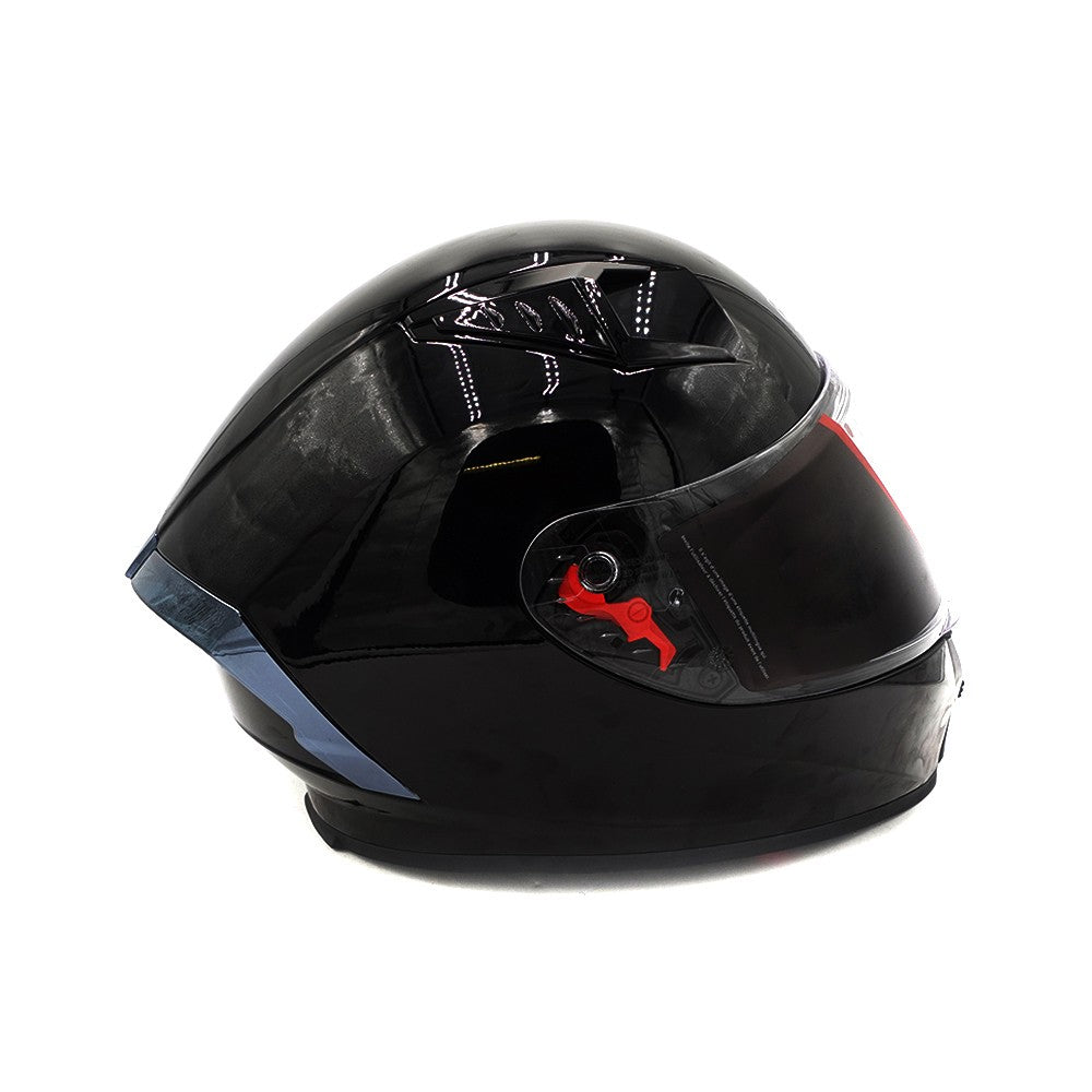 Full-face black helmet (sizes S to XL) - vue 3