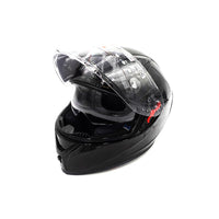 Full-face black helmet (sizes S to XL) - vue 5