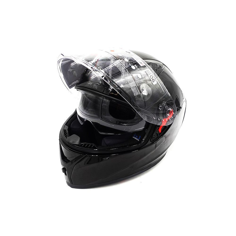 Full-face black helmet (sizes S to XL) - vue 5