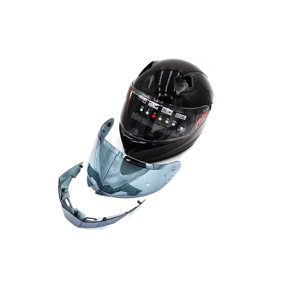 Full-face black helmet (sizes S to XL) - vue 7