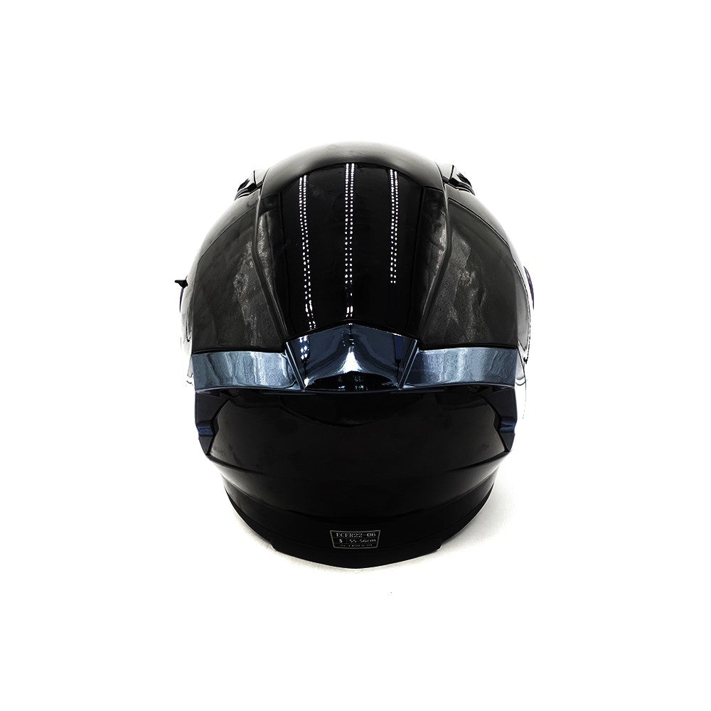 Full-face black helmet (sizes S to XL) - vue 8