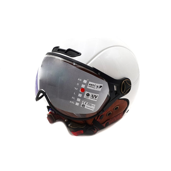 Casque JET blanc brillant (taille XS à XXL) - FRV - Vélo Shop Obernai