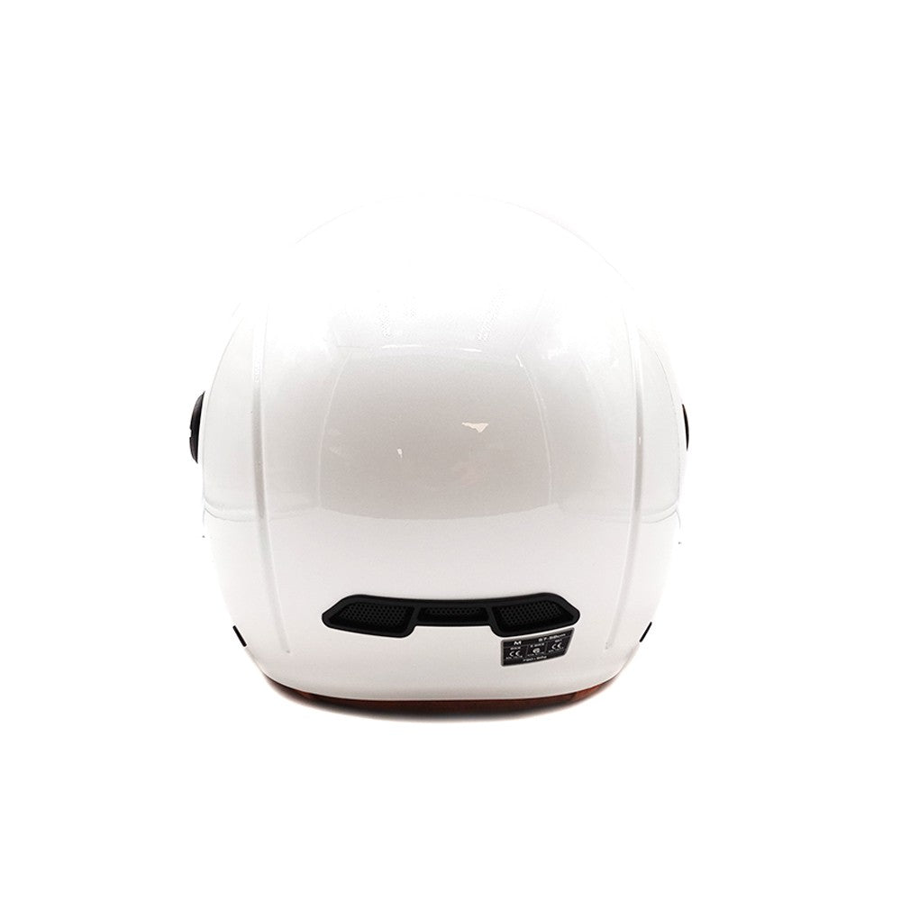 Glossy white JET helmet (sizes XS to XXL) - vue 6