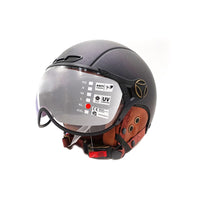 Matte chameleon green JET helmet (sizes XS to XXL) - vue 1