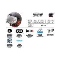 Matte chameleon green JET helmet (sizes XS to XXL) - vue 5
