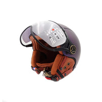 Chameleon matte blue JET helmet (sizes XS to XXL) - vue 3