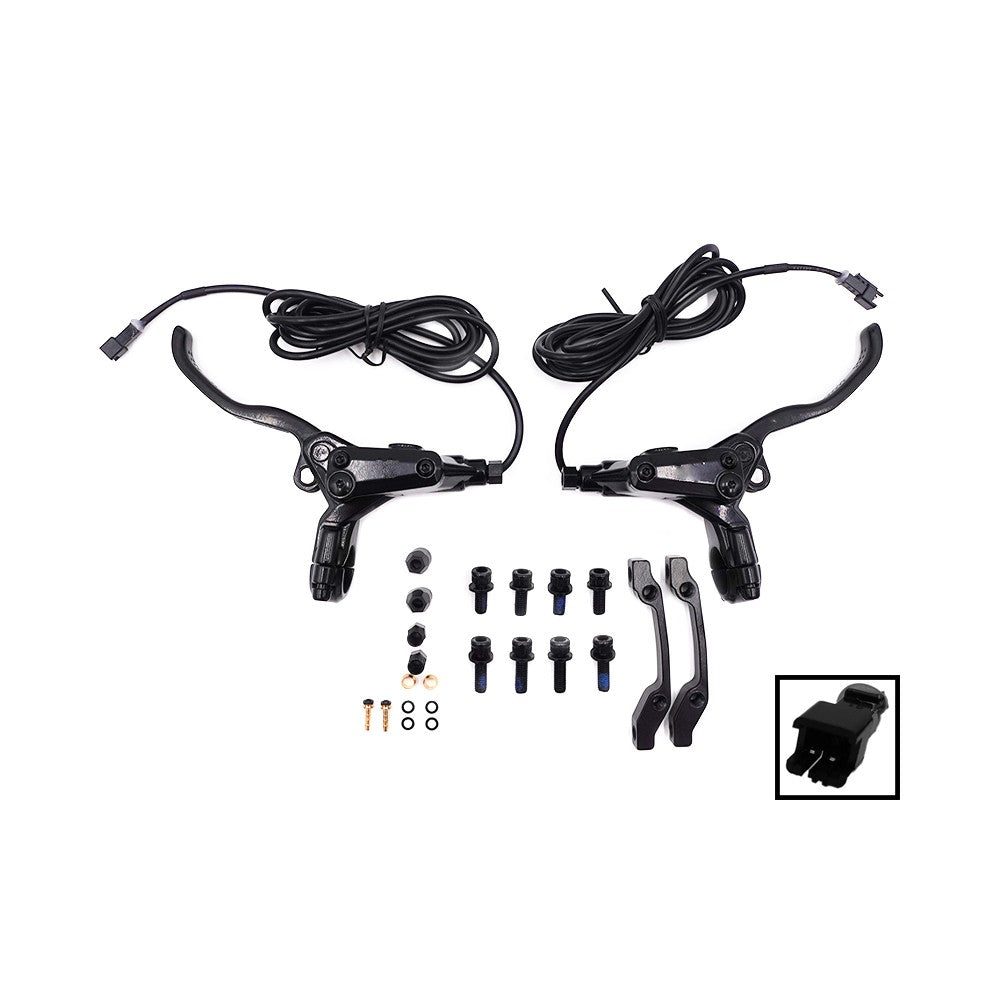 Kit freins hydrauliques 4 pistons connecteur SM (2 etriers AR droite / AV gauche) - vue 2