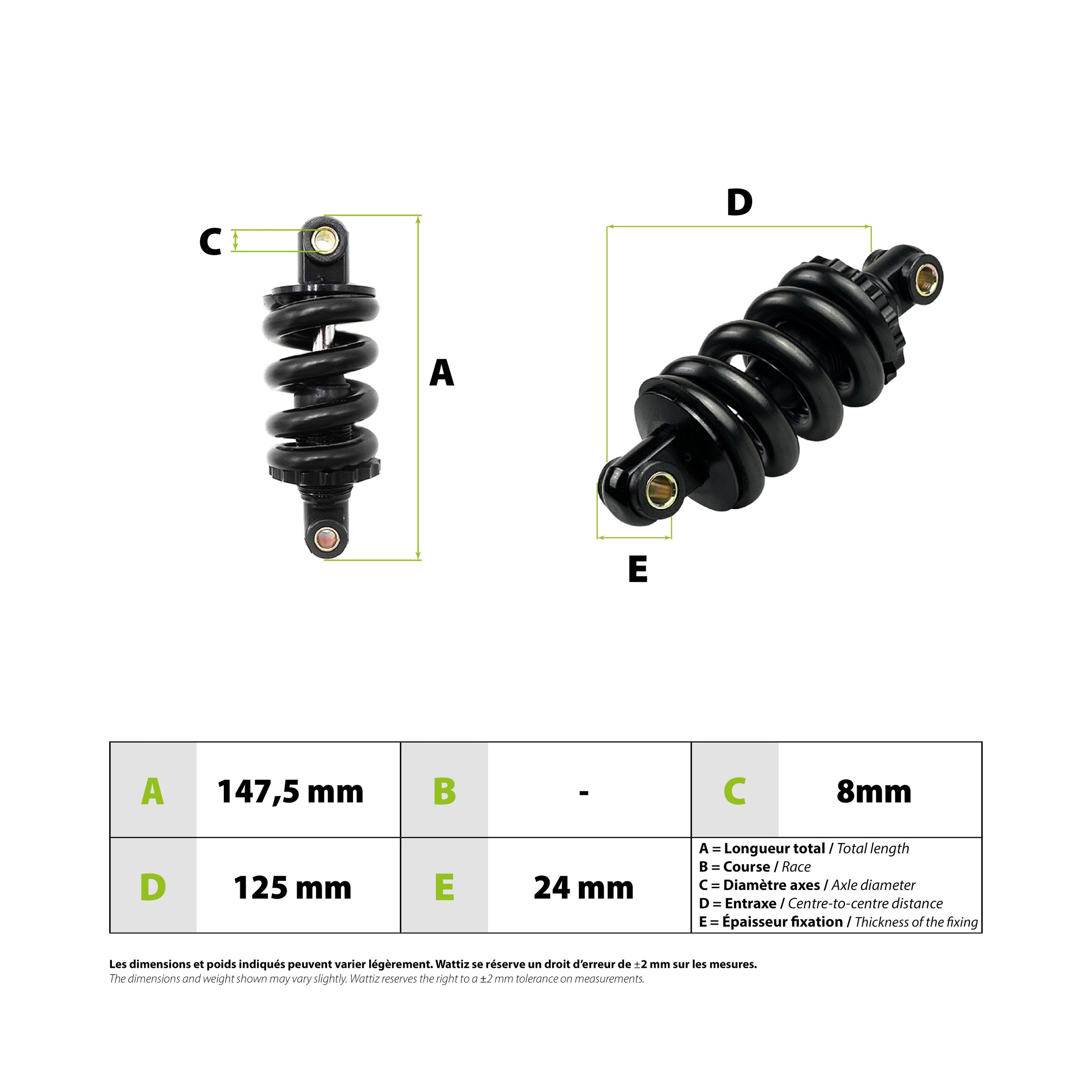Front shock absorber Vsett 10+ - vue 3
