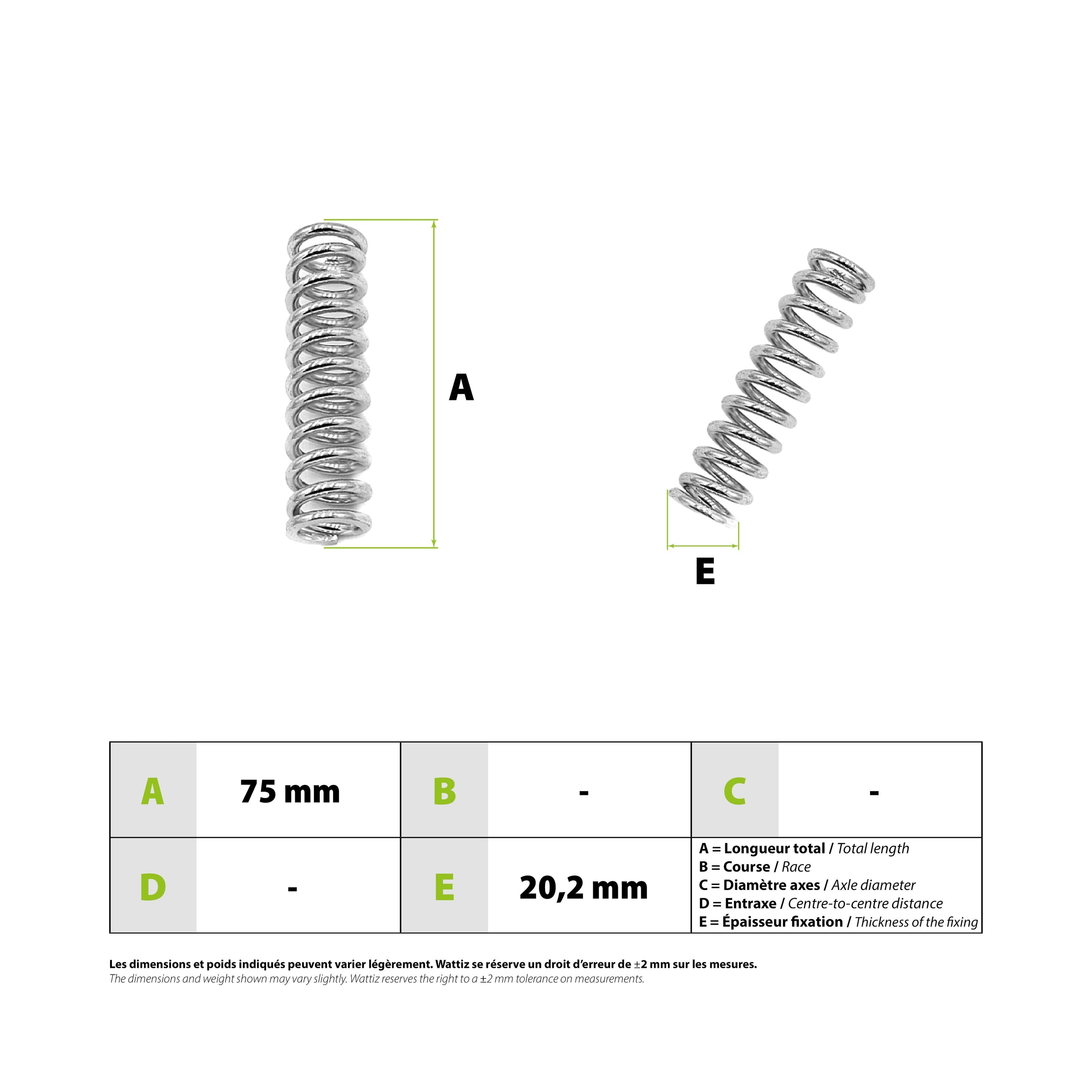 Front Shock Absorber Spring Speedway Mini4 Pro - vue 3
