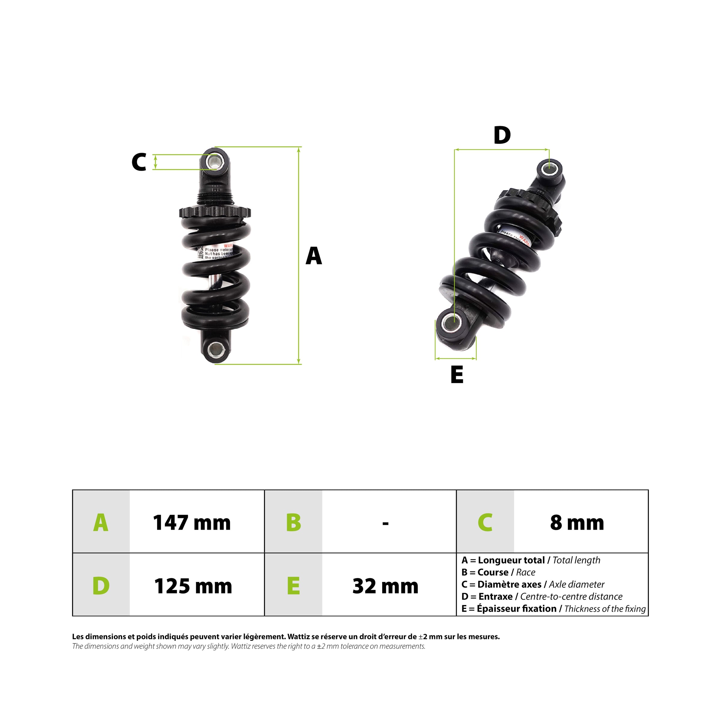 Amortisseur arriere Kukirin G2 Max - vue 3