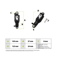 Amortisseur EXA Form A5 RR1 125mm - vue 3