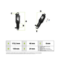 Amortisseur EXA Form A5 RR1 150mm - vue 3