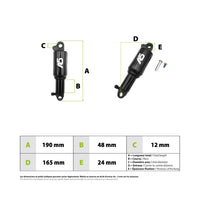 Amortisseur EXA Form A5 RR1 165mm - vue 3
